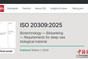中国深海生物样本保藏技术方案成国际标准